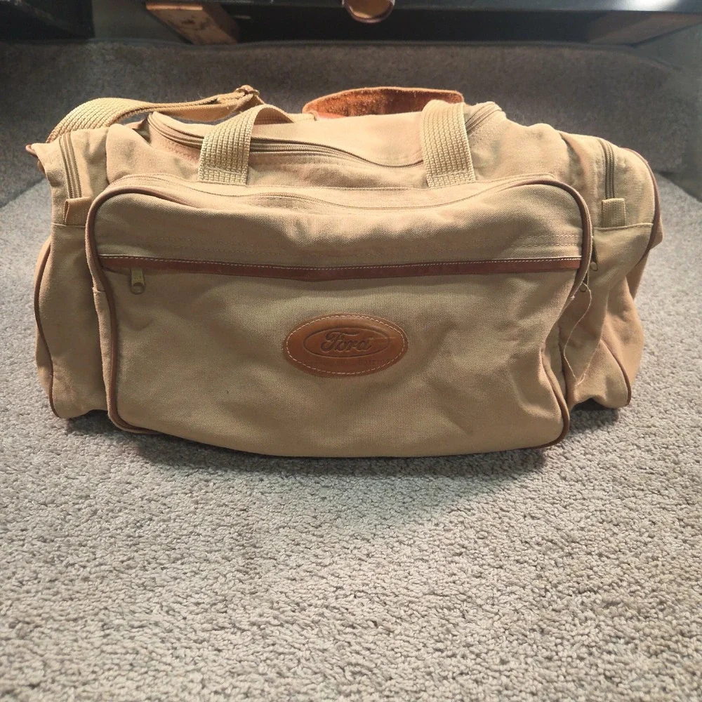 Vintage Ford Eddie Bauer Canvas Duffle Bag 21